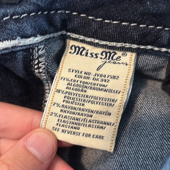 Miss Me Signature Boot women’s blue embroidered pocket boot cut jeans size 30 - Picture 11 of 11